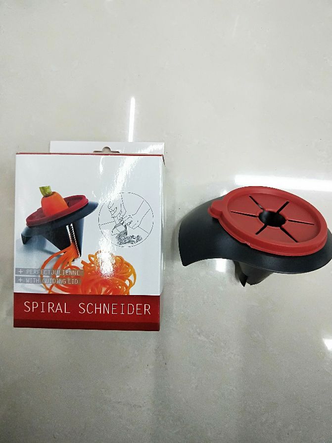 Spiral slicer螺旋漏斗切丝器胡萝卜刨丝卷花器漏斗