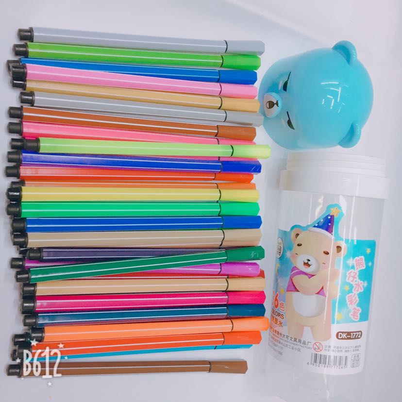 Big 1772-36 Color Washable Graffiti Painting Children's Watercolor Pen details Picture