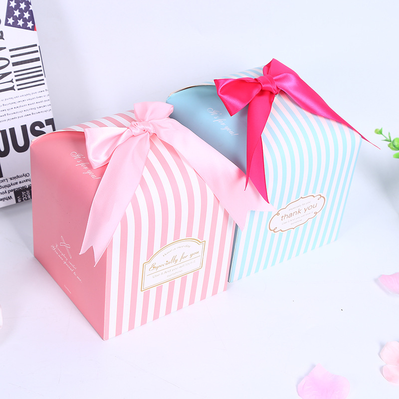 包装盒批发高档礼品喜糖盒通用礼品盒 蝴蝶结祝福盒661