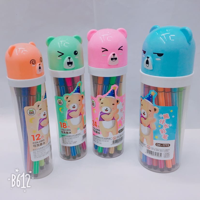 Big 1772-36 Color Washable Graffiti Painting Children's Watercolor Pen Application Scenario