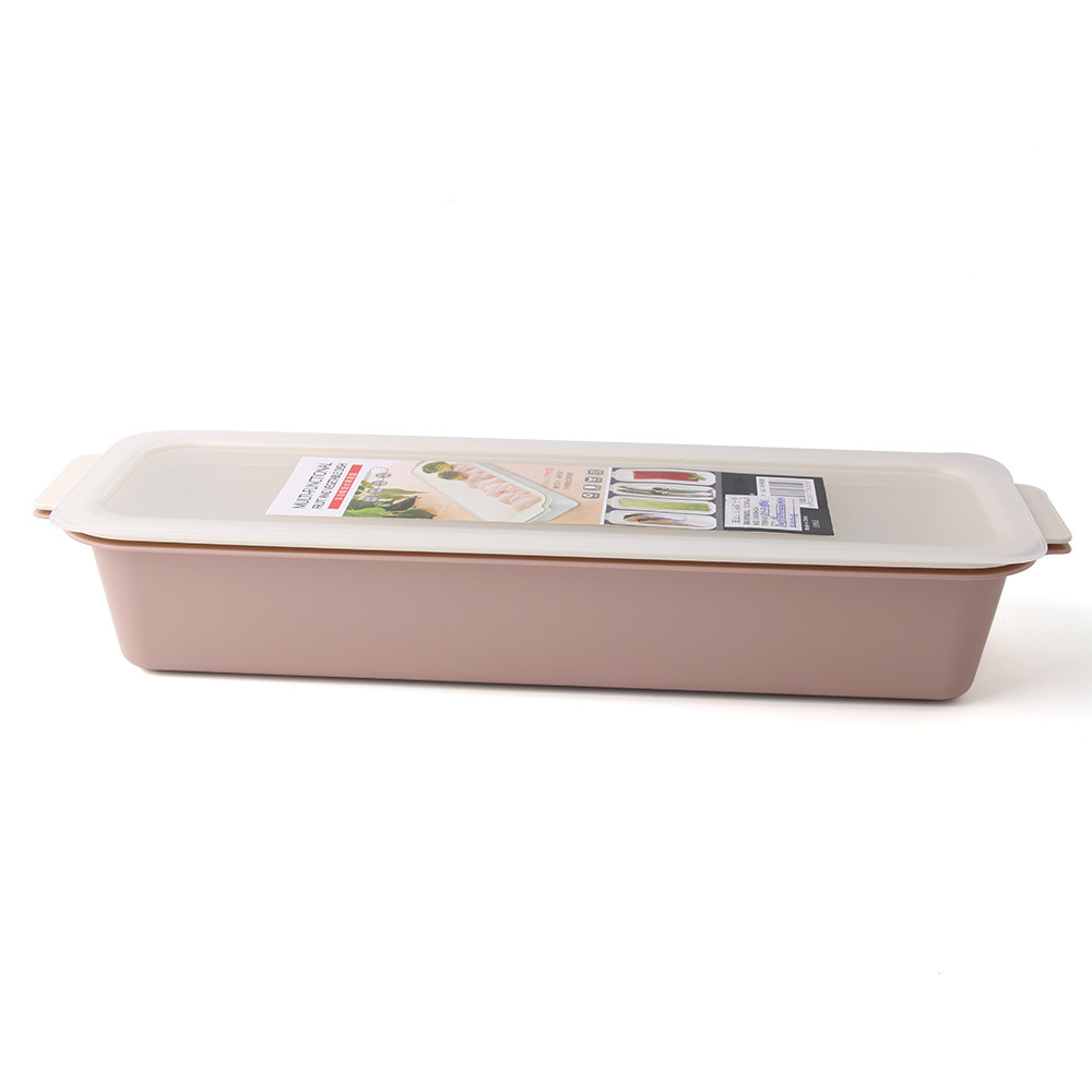 Multi-functional draining fruit and vegetable tray made of PP material with hollowed-out drainage for washing fruits and vegetables 8259-130 Fruit and vegetable tray (long) details Picture