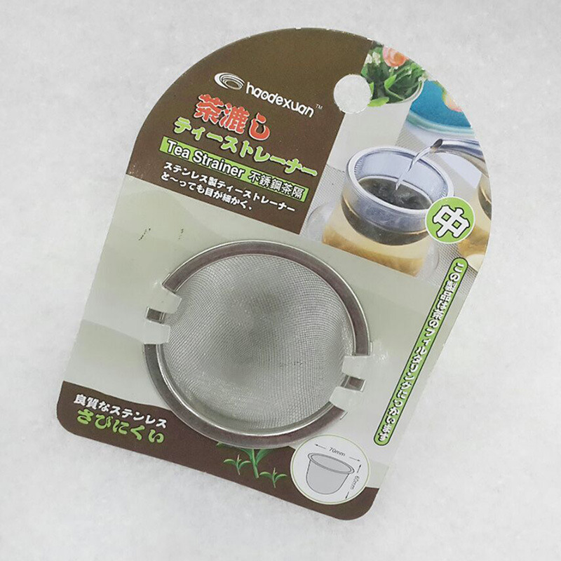 批发-日用百货中号耐用高品质不锈钢密孔进口通用茶叶过滤器