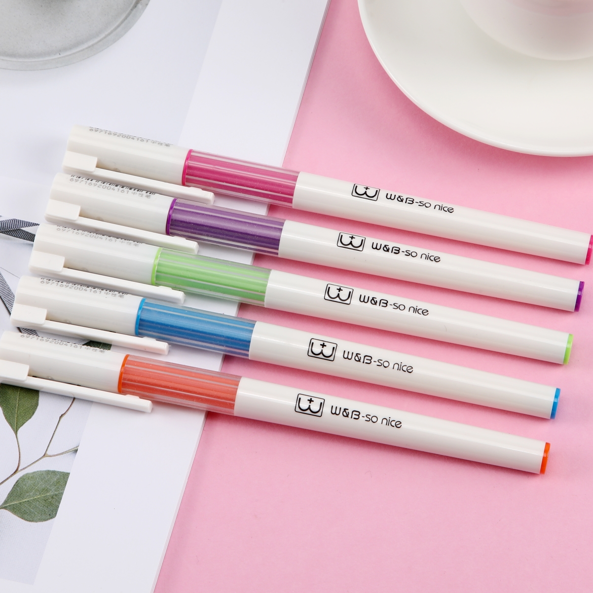 Wanbang Youpin GP-9415 Quick-drying gel pen 5-color metal tip center of gravity at the front, easy to write 0.5 details Picture
