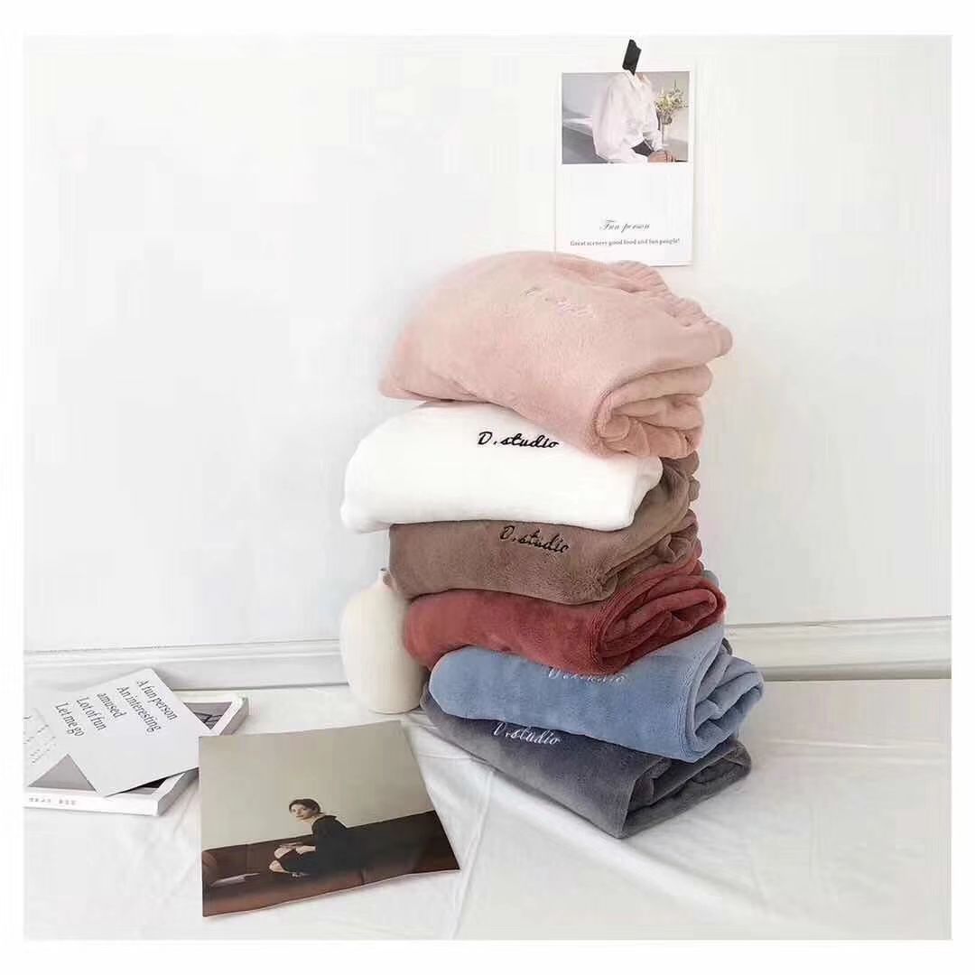 Warm pants Female autumn winter coral fleecy household pants wear versatile casual lazy pants loose lazy pants thumbnail