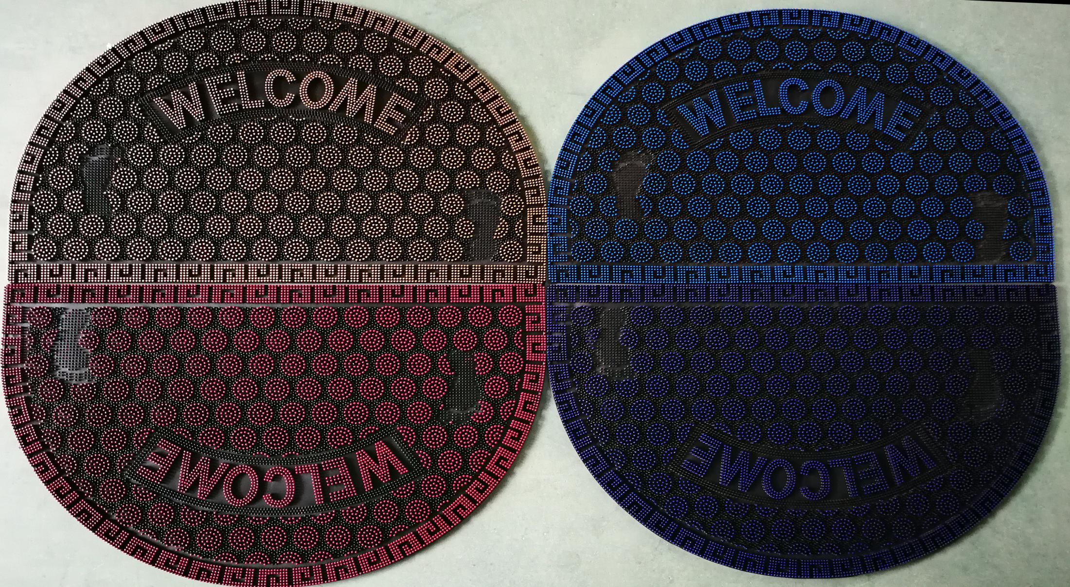 Semi-circular rubber floor MATS, door MATS, kitchen MATS, floor MATS, PVC MATS, rubber MATS, outdoor MATS full figure