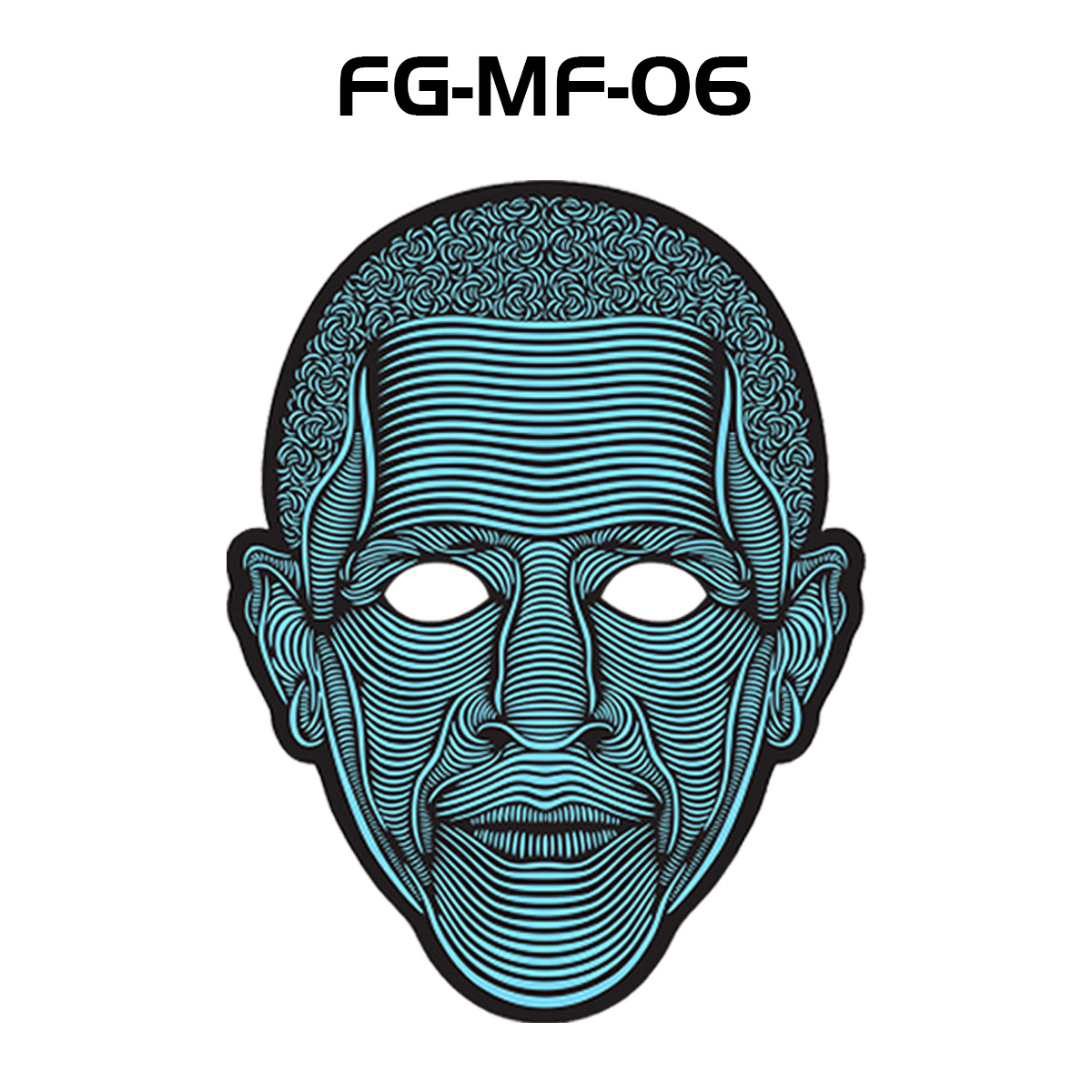 Luminous masks are in stock and available as Halloween party props and decorations. led voice-controlled luminous masks