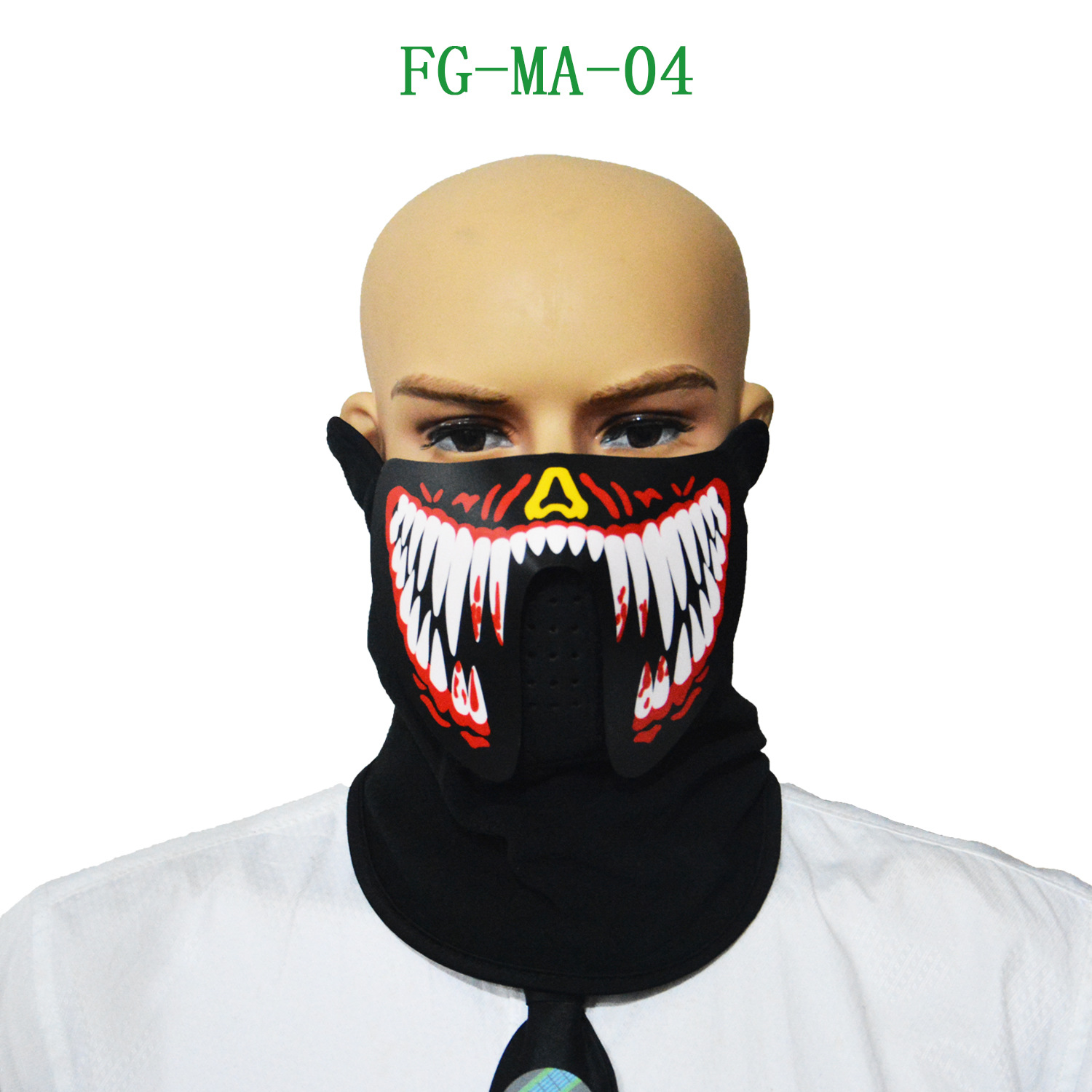 El Cold-light film voice-activated light-emitting mask is a light-emitting cycling windproof LED light-emitting mask