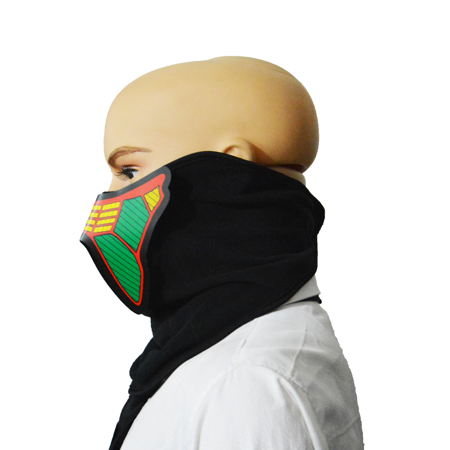 Luminous cold light mask, luminous mask, luminous gift, voice-controlled music mask details Picture
