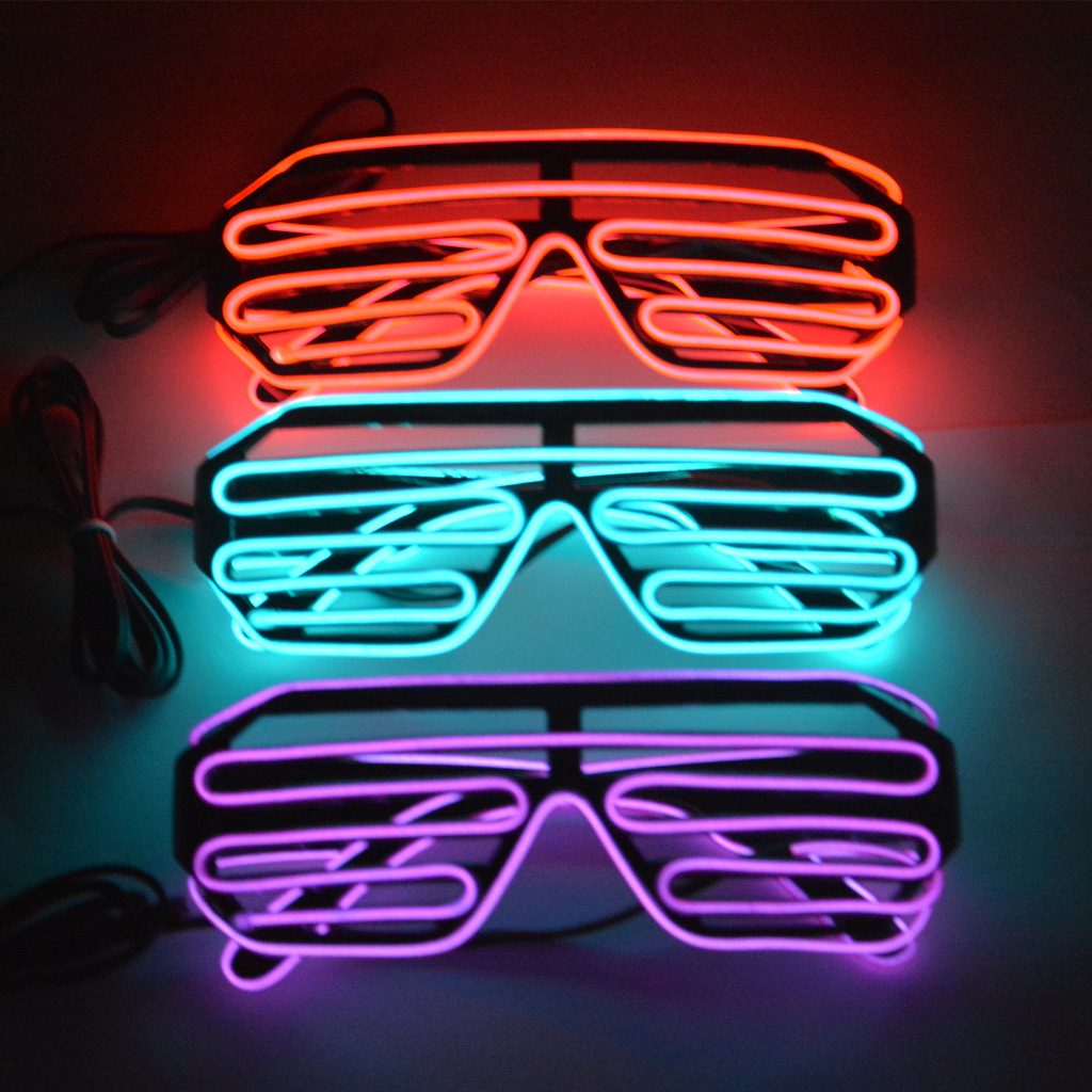 EL Blinds luminous glasses with 3V drive set cold light glasses