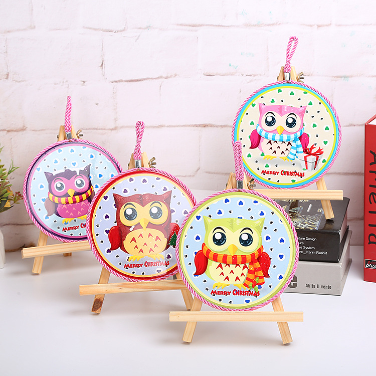 【LOVELY HOME】【持嘉】耐高温软木防滑杯垫 欧式餐垫 家居热转印挂盘 猫头鹰锅垫餐垫 卡通欧式装饰盘