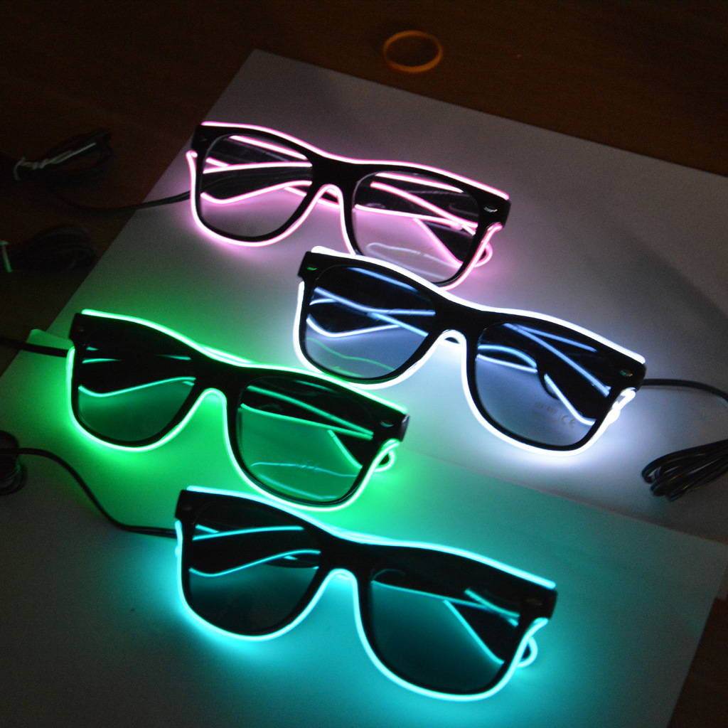 El Glitter Glasses New El Glitter glasses party personality EL Glitter glasses