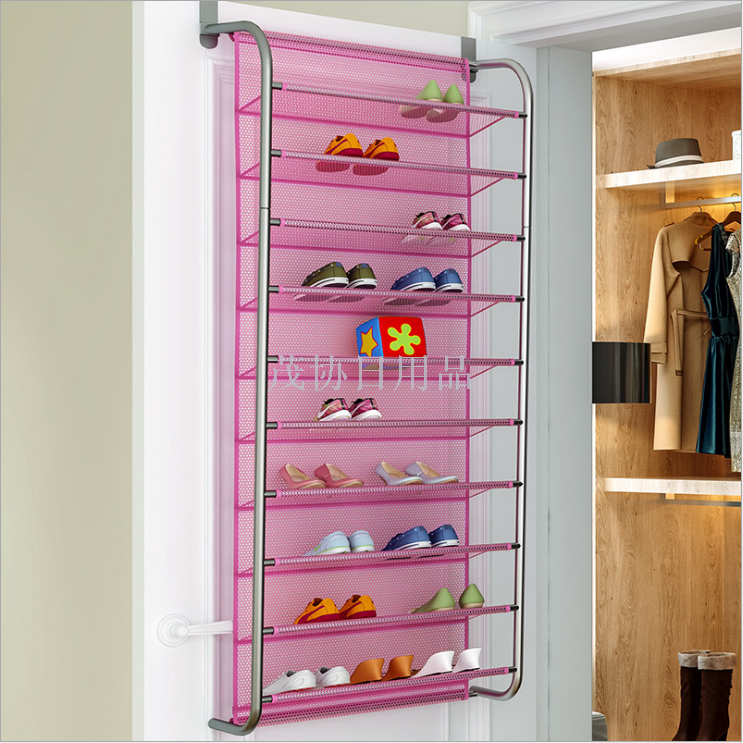 Solno door rear shoe rack Multi-layer simple household economy shoe cabinet Wall hanging dormitory small shoe rack save space