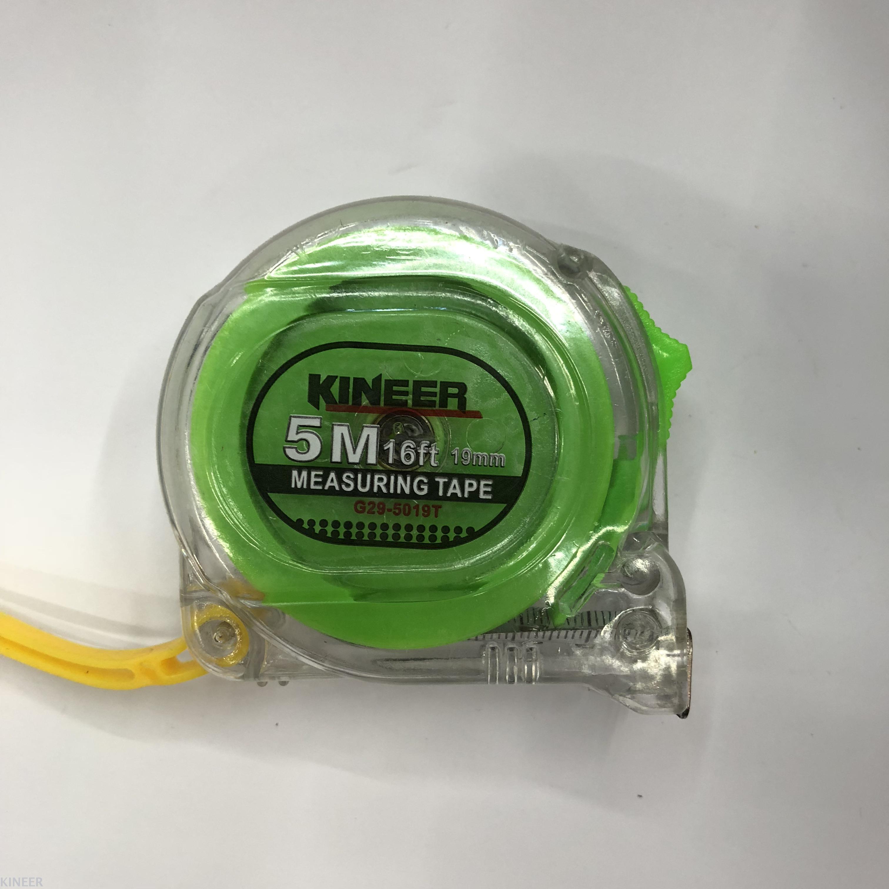 Factory direct sales of transparent shell steel tape measures 3 meters, 5 meters and 7.5 meters