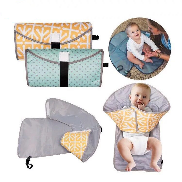3-in-1Diaper Clutch changing便携式折叠婴儿防水隔尿垫换尿布垫