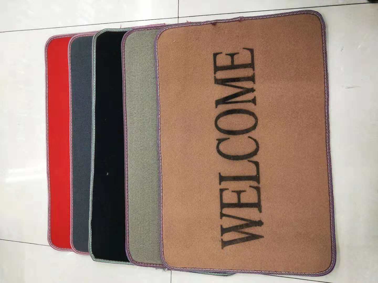 The new 38x58 flat filament B material floor mat is selling well in foreign trade Specification image