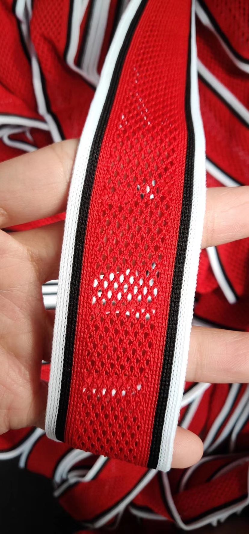 Knitted straps, mercerized cotton knitted straps, mesh knitted straps