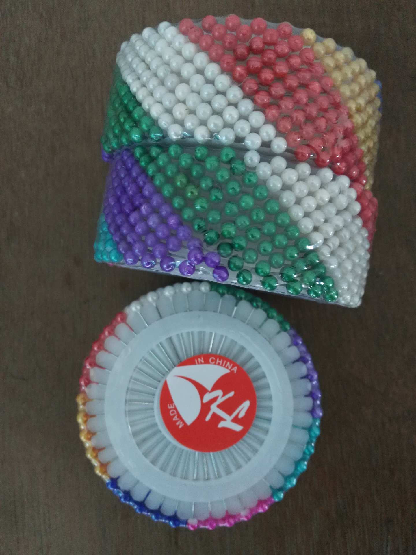 沾光彩色珠光针 大头针，银光针，白彩针，塑料夹，珠光针
