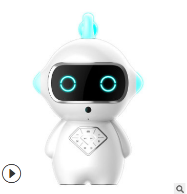 直销热卖识别卡片学习早教机智能机器人环保材料LED发光图