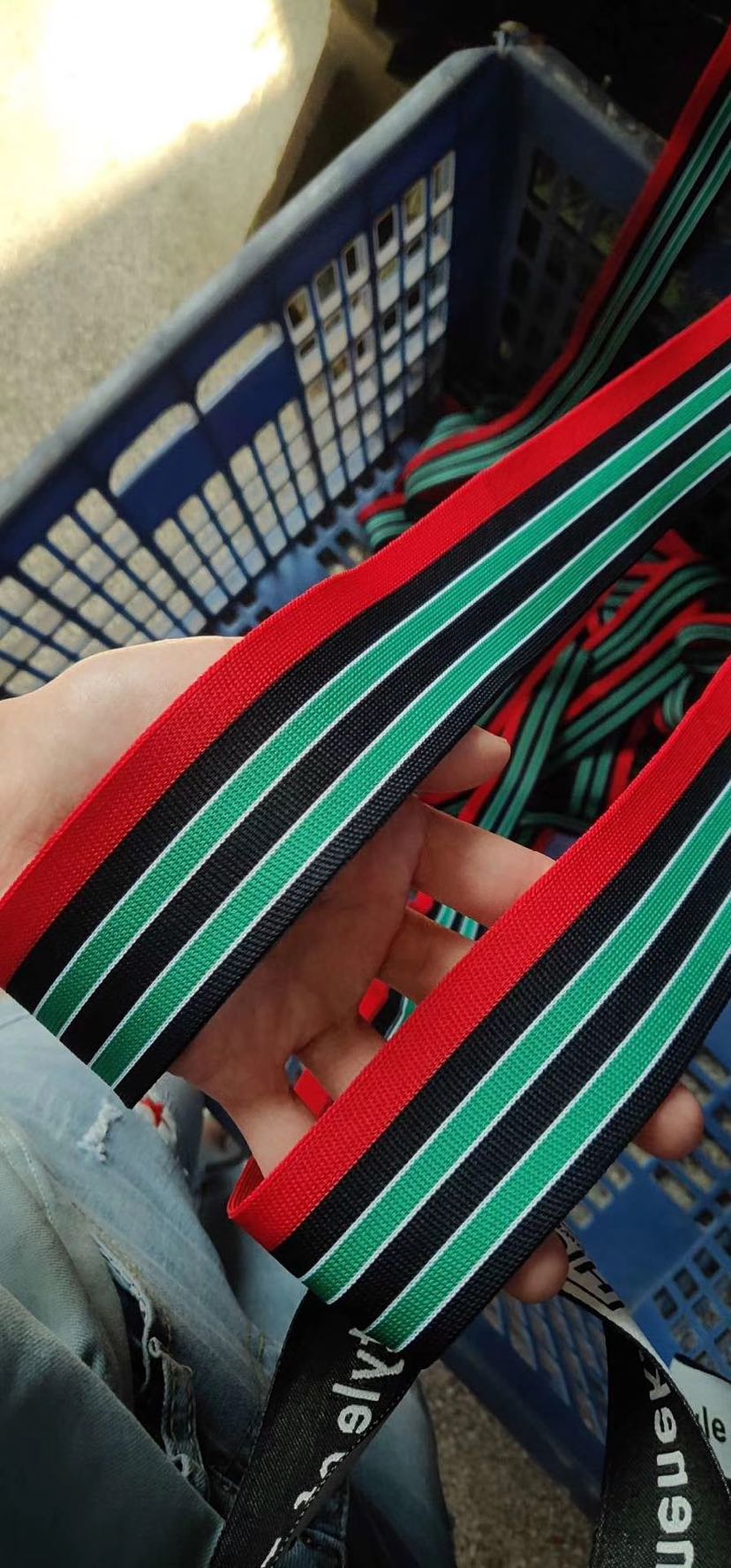 Knitted straps, mercerized cotton knitted straps, mesh knitted straps Specification image