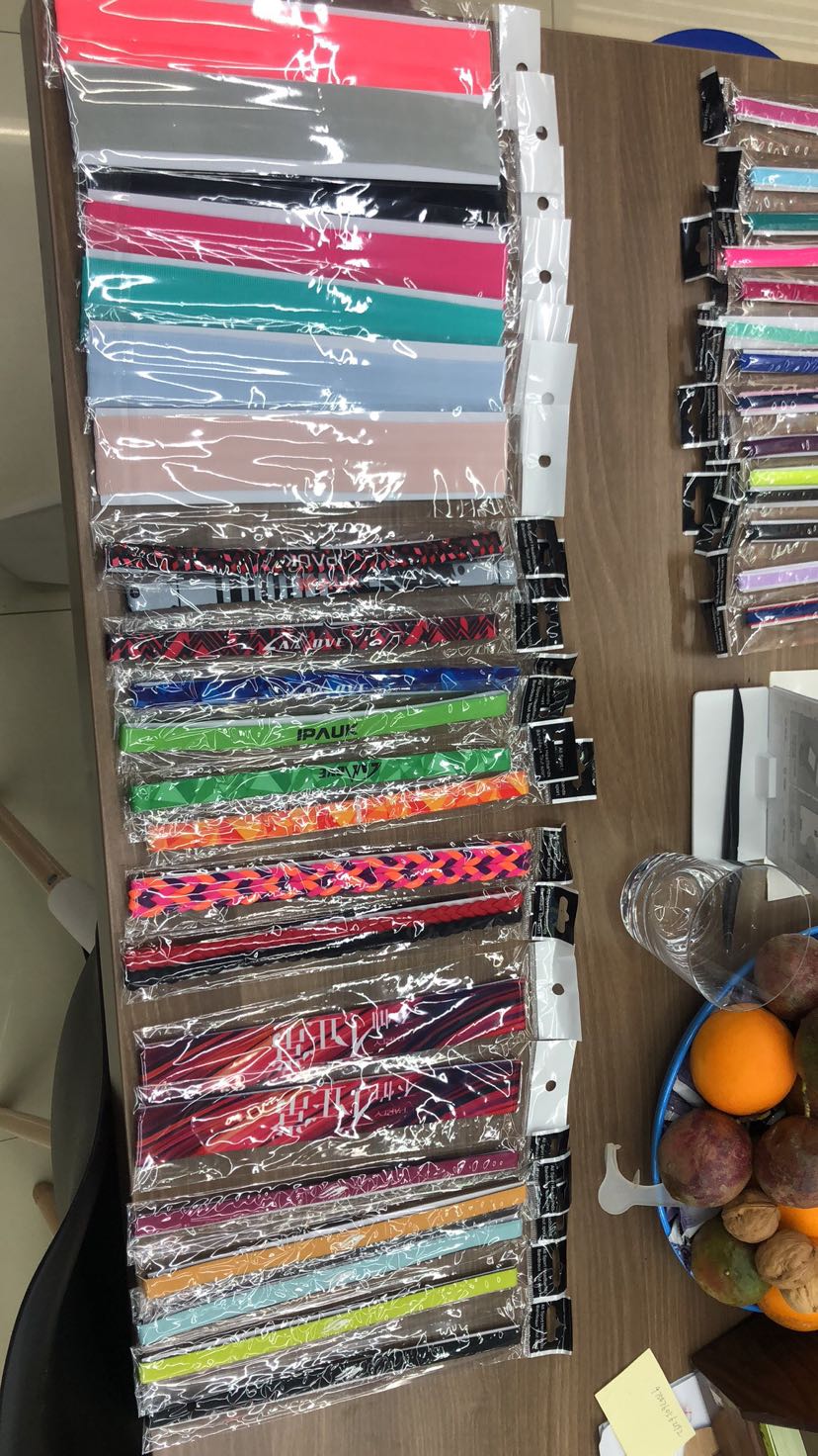 新款可定制logo款导汗带止汗带头带硅胶带细节图