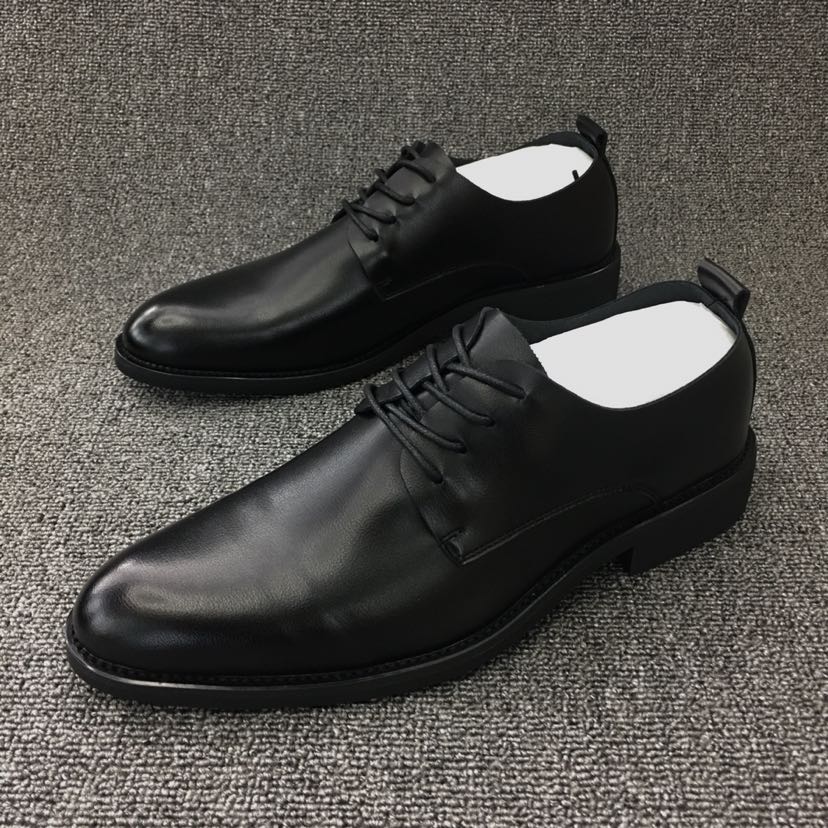 New Soft Leather Soft Soled Business Leather Shoes Men's Youth Fashion Shoes Pointed Work Shoes Four Seasons Fashion Shoes Specification drawing