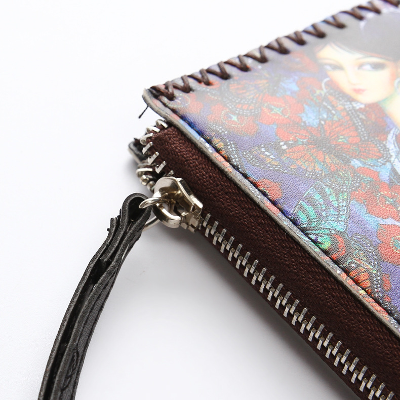New Folk Style Handmade Wallet Zippered Wallet Large Space for Mobile Phone Handmade Wallet is a hot seller Application Scenario
