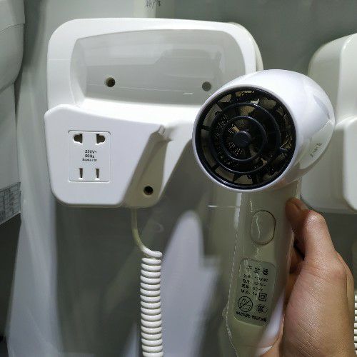Hotel bath dryer hair dryer with jack Application Scenario