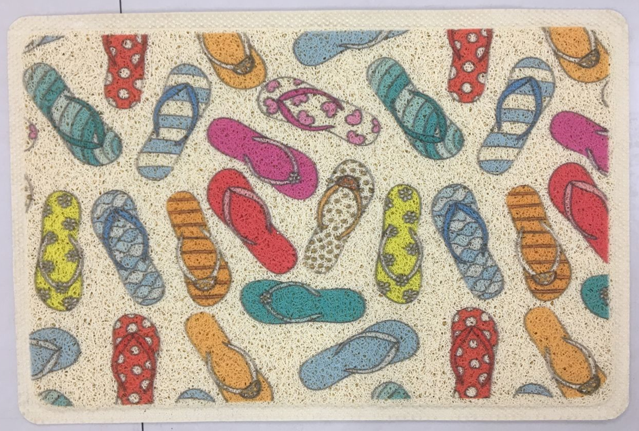 New best-selling thin brushed digital spray-painted Indy mat 3D spray-painted three-dimensional floor mat Cartoon floor mat PVC floor mat 38*58cm Application Scenario