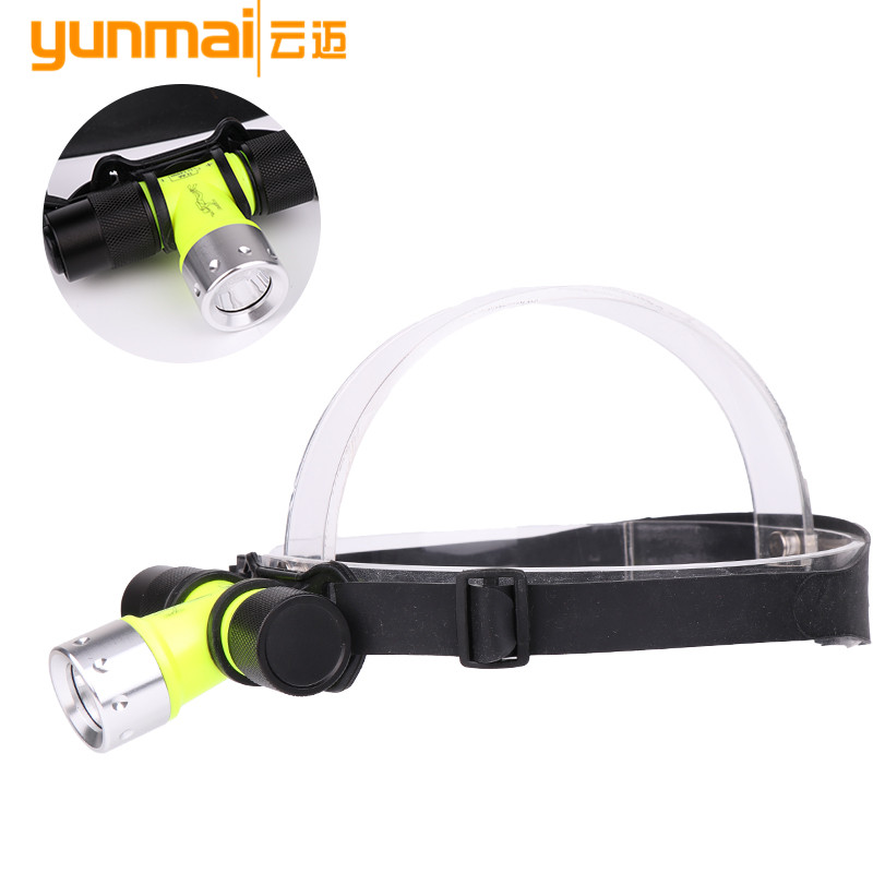 新款XPE 潜水头灯铝合金专业潜水头灯强光头灯LED强光潜水头灯细节图