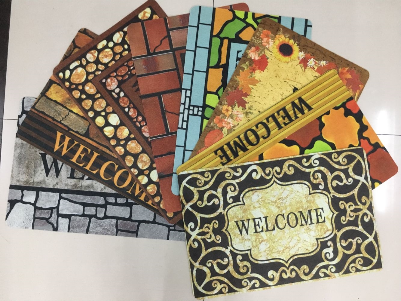 3D digital printed floor mat, non-imitation fabric printed floor mat, three-dimensional high-definition printed floor mat, foot mat full figure