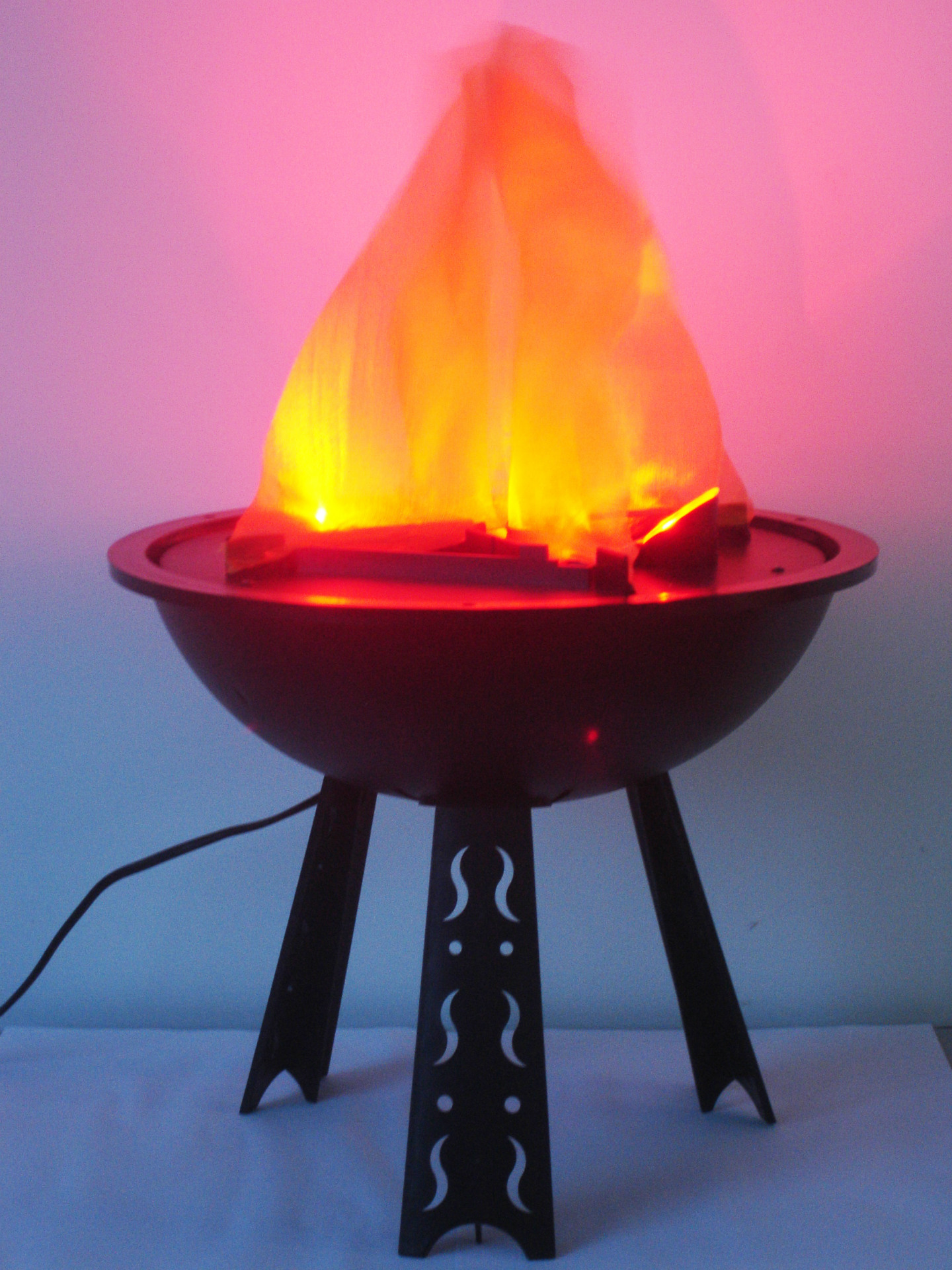 Vertical 30cm LED fire tray flame lamp Halloween supplies Christmas supplies