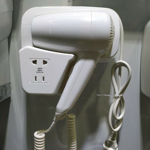 Hotel bath dryer hair dryer with jack full figure