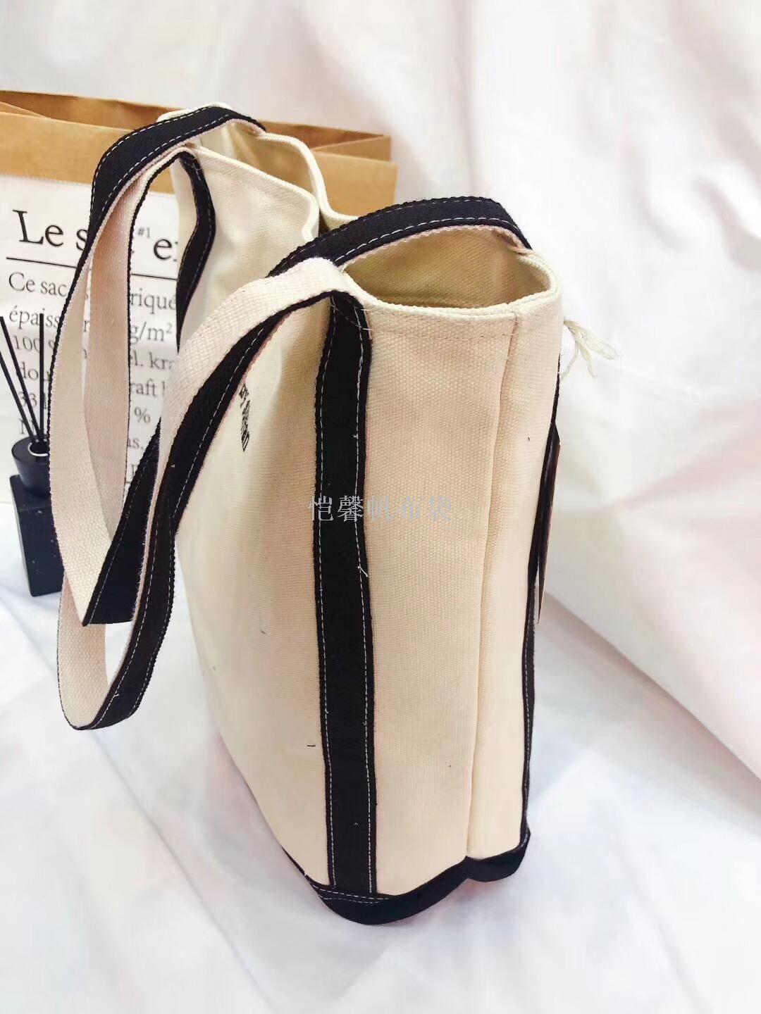 日韩手提袋帆布包简约百搭大容量购物袋单肩帆布包环保布袋产品图