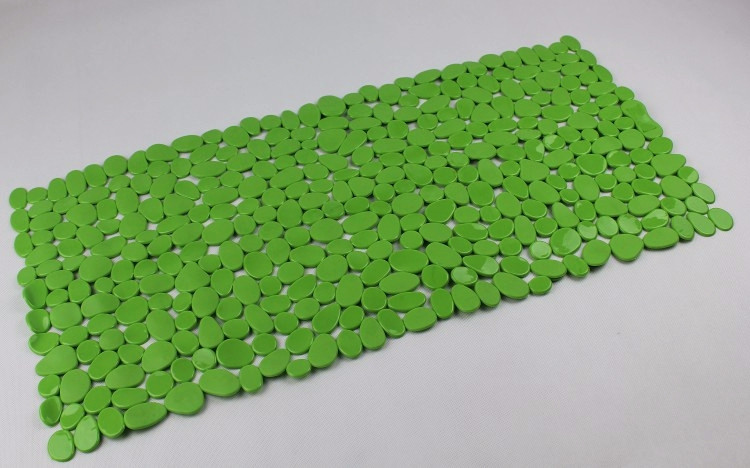 Solid color/transparent rectangular stone bathroom mat, massage foot mat, PVC foot mat, bathtub mat, bathroom mat, foot mat, door mat, 38*86CM Specification drawing