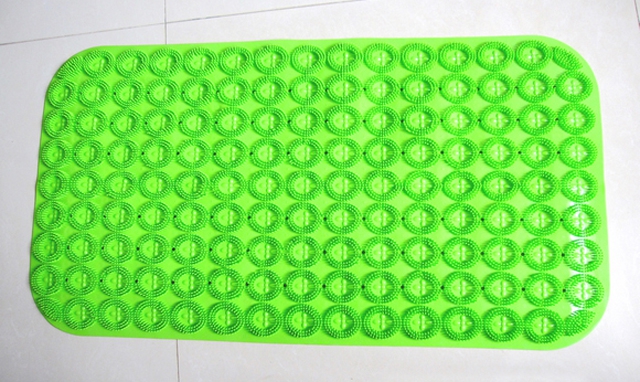 Transparent/solid color long square and round plate brush bathroom mat, massage foot mat, anti-slip mat, bathtub mat, PVC mat Specification drawing