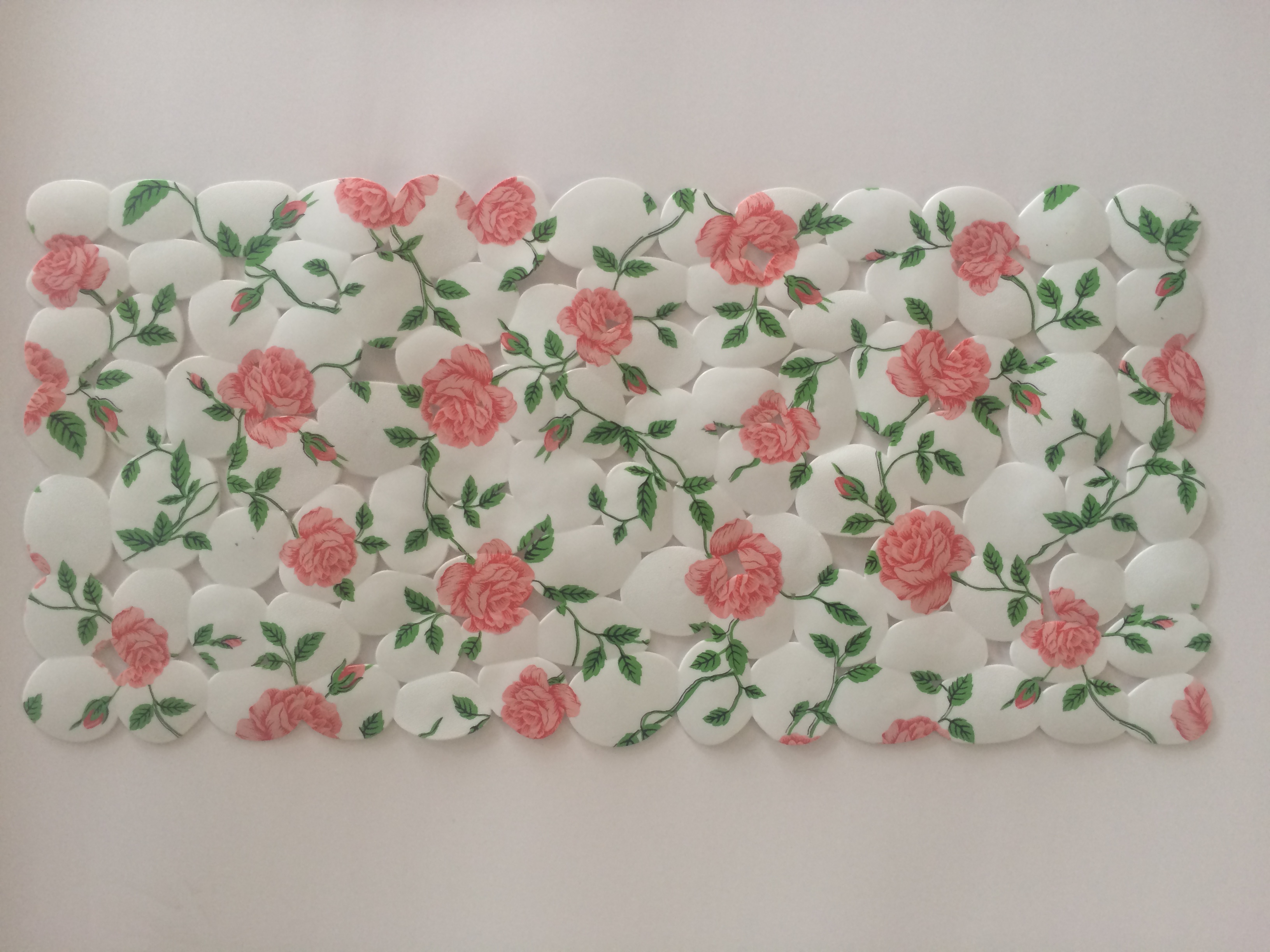 Rectangular printed large stone bathroom mat, printed bathroom mat, bathroom massage mat, PVC anti-slip foot mat, foot mat, door mat Application Scenario