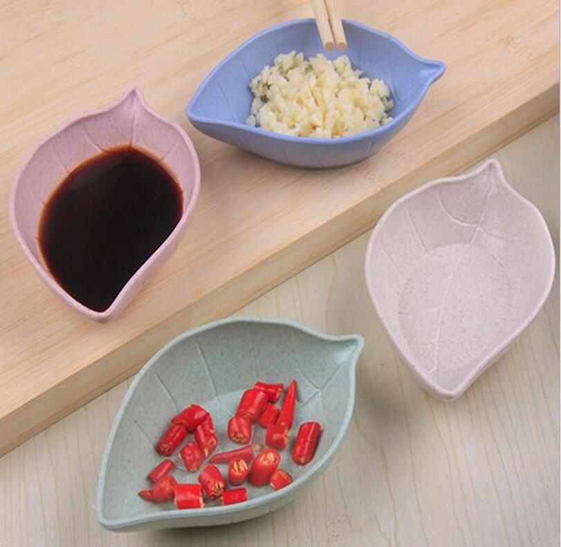 小麦秸秆调味碟创意塑料圆形咸菜小碟子餐具蘸料小吃碟产品图