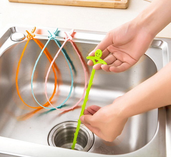 A3-70下水道毛发头发清理疏通器可伸缩水槽防堵清洁排水口疏通