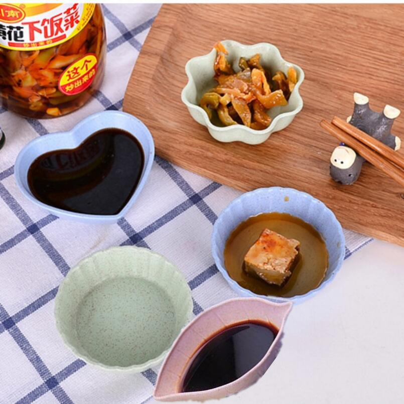 小麦秸秆调味碟创意塑料圆形咸菜小碟子餐具蘸料小吃碟