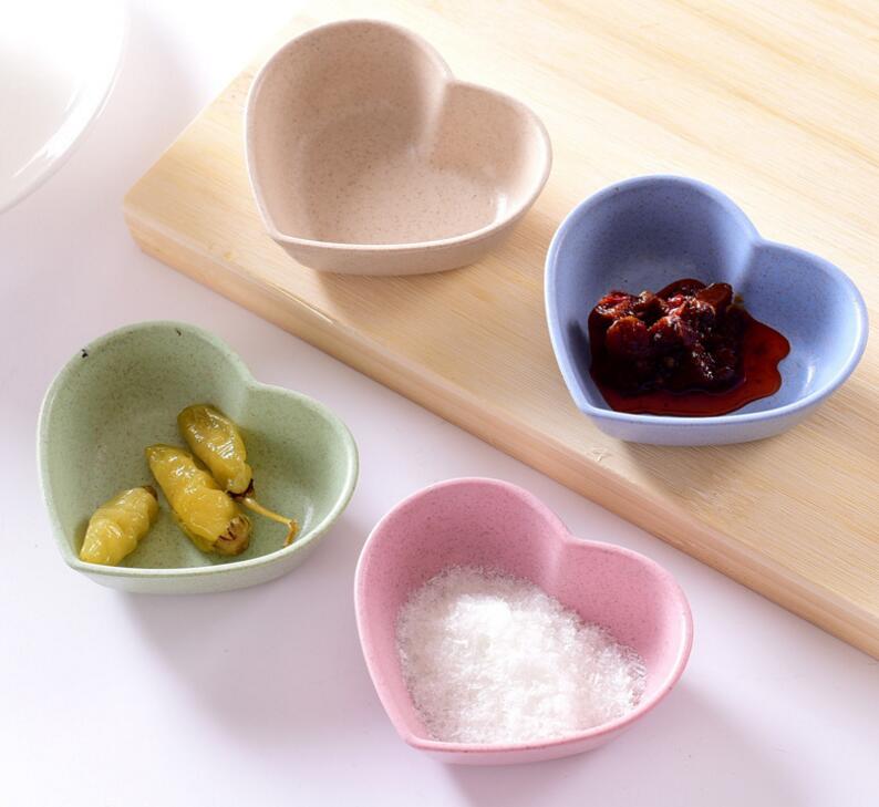 小麦秸秆调味碟创意塑料圆形咸菜小碟子餐具蘸料小吃碟细节图