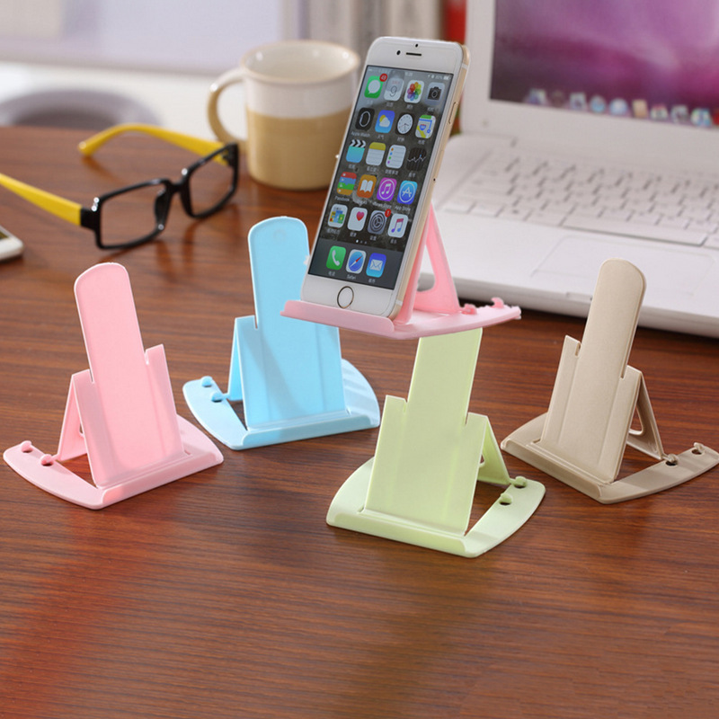 卡片式手机支架 可折叠两档斜度可调手机座便携式塑料手机支架