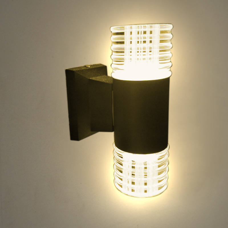 Led simple acrylic wall lamp creative cylinder Chinese wall lamp living room bedroom bedside wall lamp