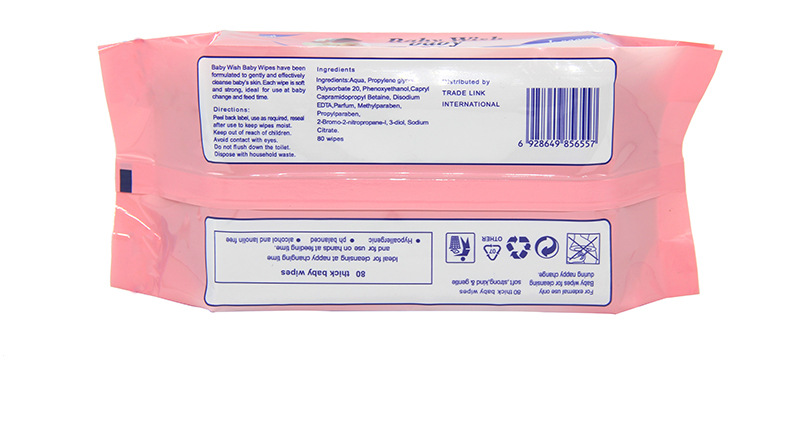 天然婴儿湿巾纸 珍珠纹80抽 儿童手口湿巾 母婴用品 现货批发细节图