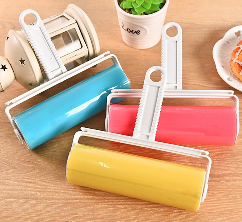 可水洗滚筒粘毛器粘毛滚筒衣物除尘器滚刷吸衣服沾毛刷 大号