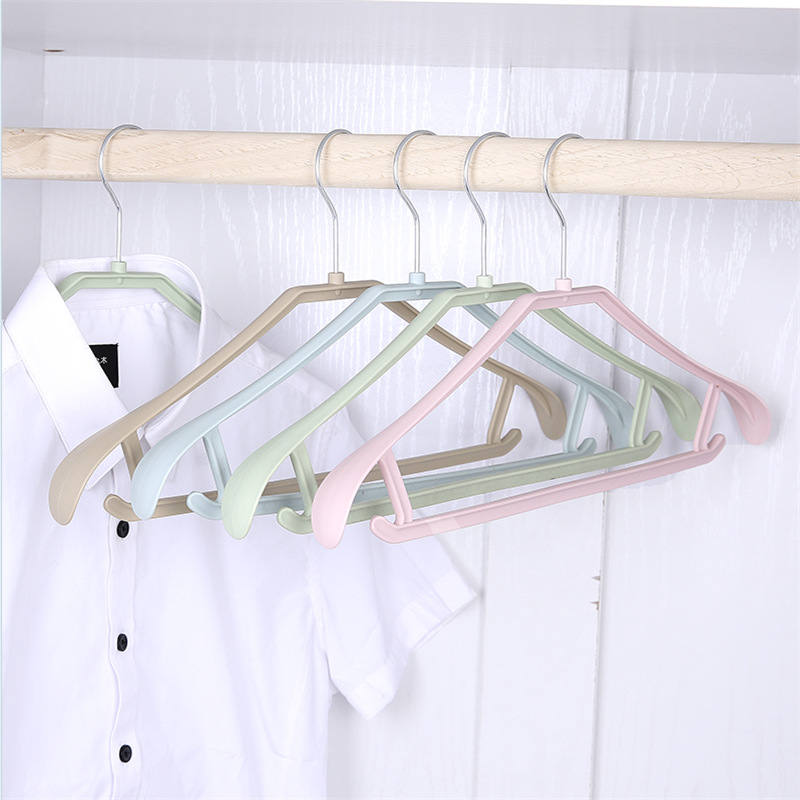加粗塑料宽肩衣架干湿两用晾衣架衣柜挂衣架衣撑衣挂衣服挂批发细节图