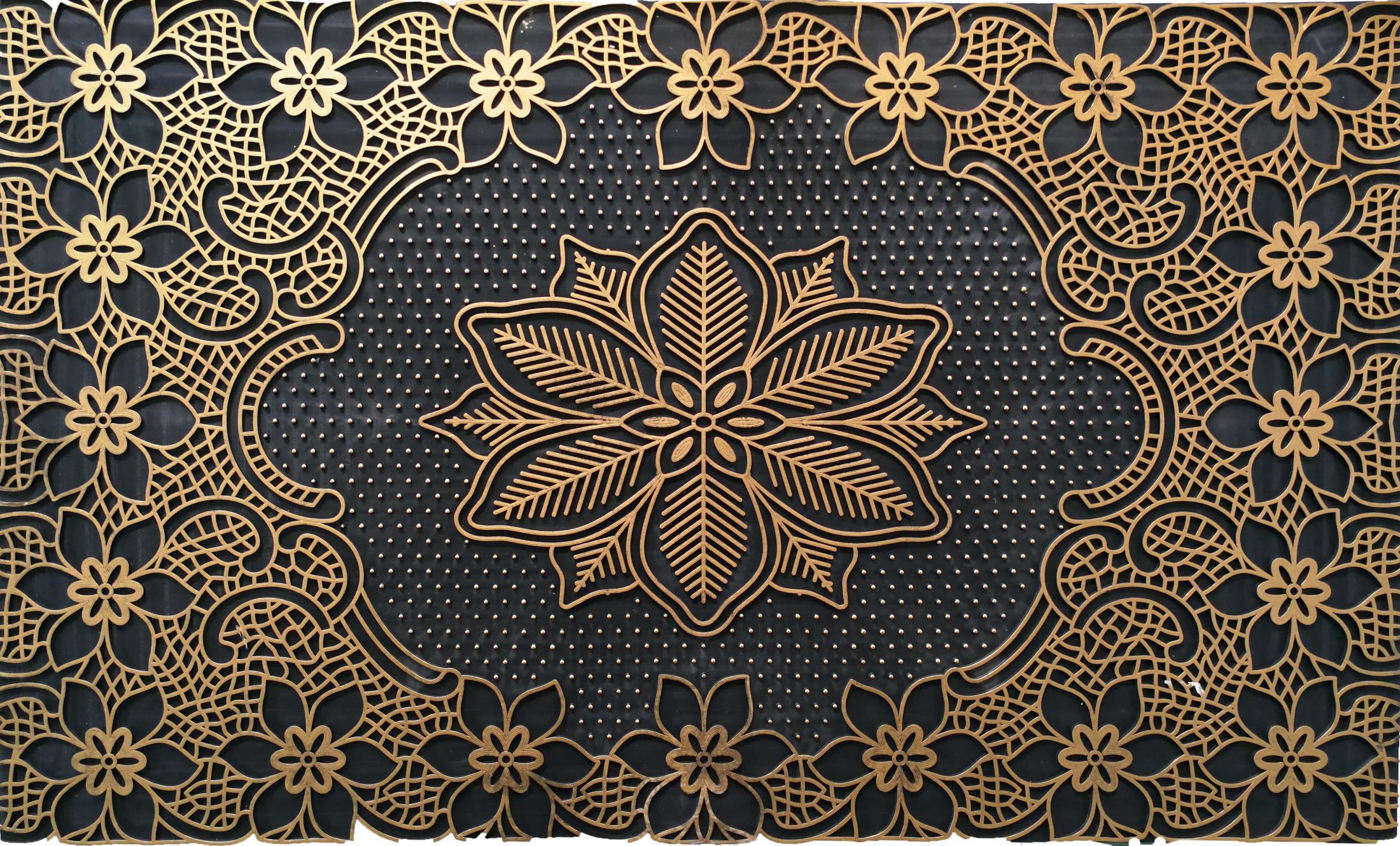 PVC rubber floor mat, injection molded floor mat, PVC floor mat, anti-slip mat, entry mat, foot mat, household mat, 40*70cm Application Scenario
