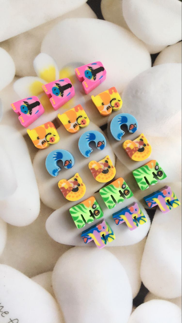 Eraser 26 letter cartoon eraser thumbnail