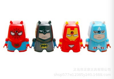Cartoon character Captain America superman spiderman Batman pencil sharpener pencil sharpener manufacturer wholesale full figure