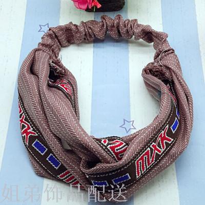 10 yuan shop ladies wear fashion white line English edge headband details Picture