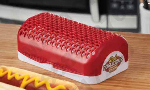 New TV product HOT DOG LICIOUS Hot Dog Maker Microwave hot dog box